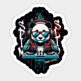 Panda Style Urban Beat Master Sticker